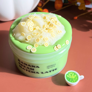 Banana Cream Matcha Latte