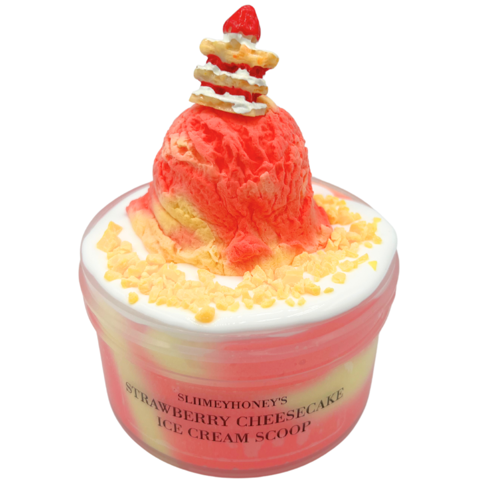 Strawberry Cheesecake Ice Cream Scoop