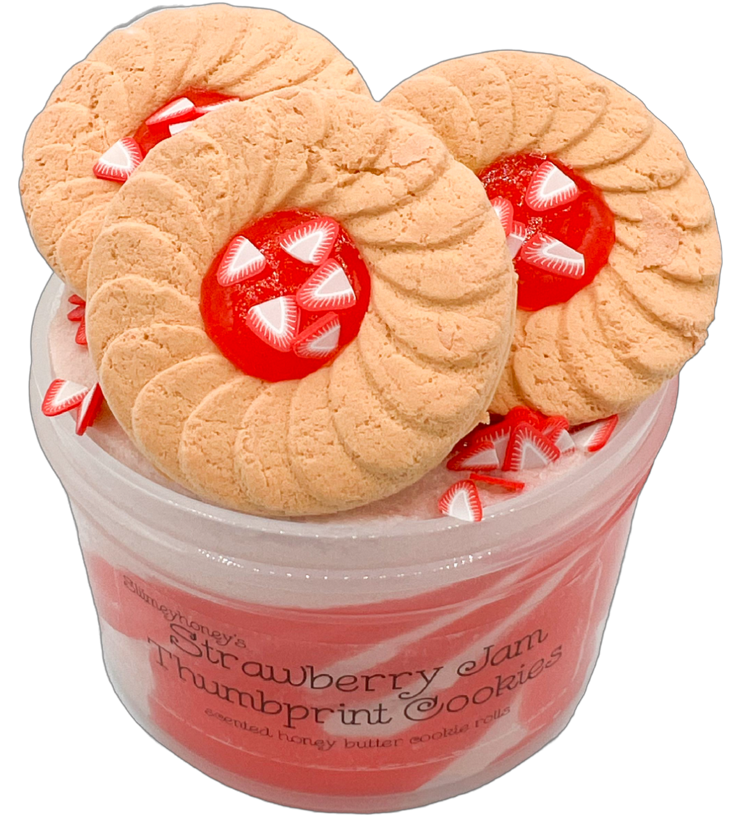 Strawberry Jam Thumbprint Cookies