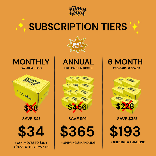 Sliimeyhoney's Monthly Subscription Box