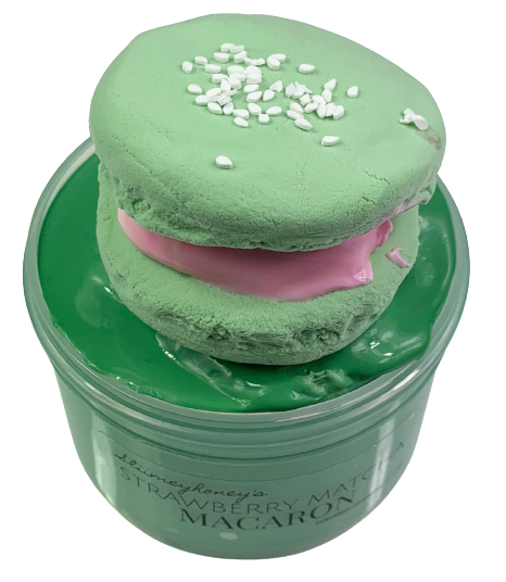 Strawberry Matcha Macaron