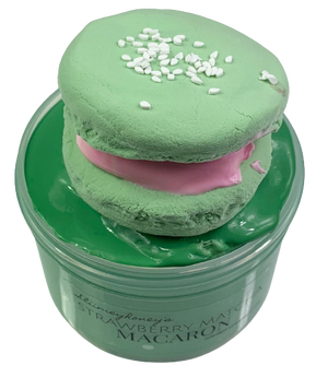 Strawberry Matcha Macaron