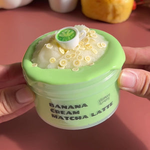 Banana Cream Matcha Latte